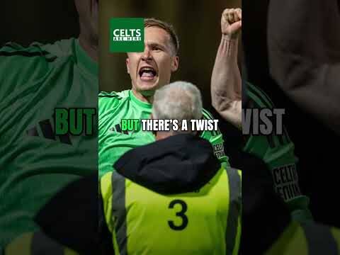Viljami Sinisalo sends a clear Celtic message 🧤 🍀