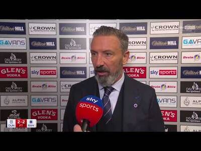 Derek McInness Full Time TEARS | Dundee 2-2 Rangers