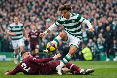Watch the classic moment where Jota humiliated Hearts defender