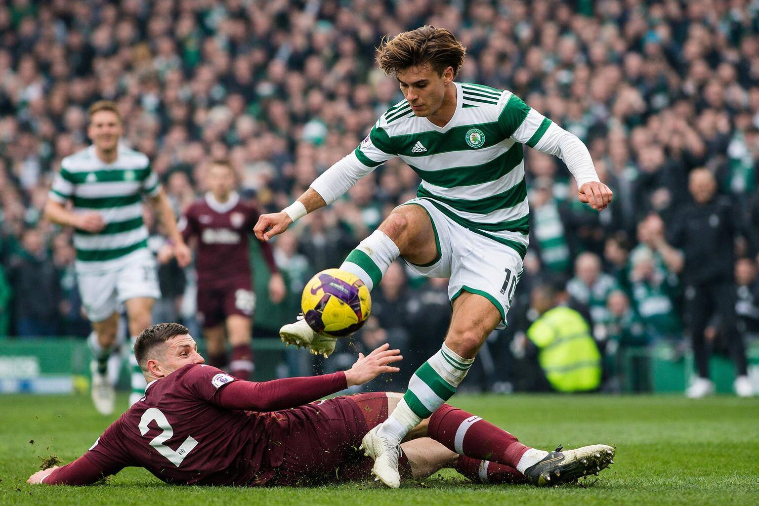 Watch the classic moment where Jota humiliated Hearts defender