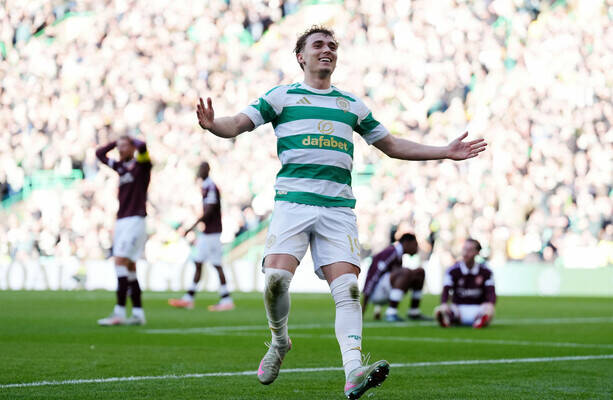 Celtic hit Hearts for seven to go four points clear