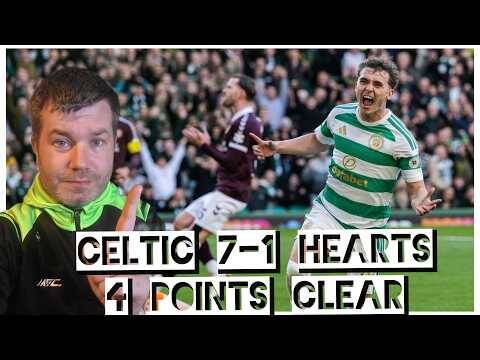 Celtic Smash Hearts 7-1 / Four Points Clear at the Top