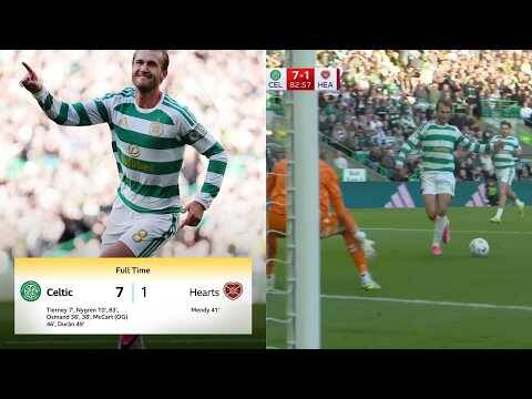 EXTENDED HIGHLIGHTS | Celtic 7-1 Hearts &ndash; Magnificent Seven