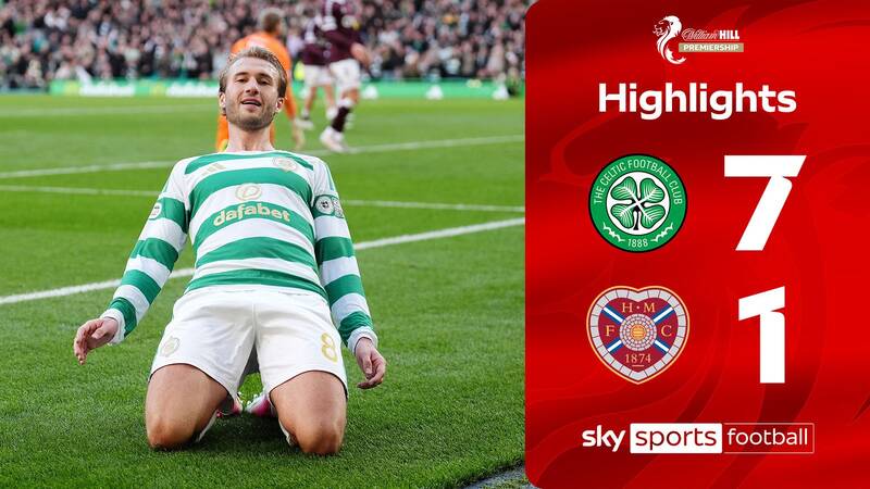 Celtic THRASH Hearts to go four points clear!