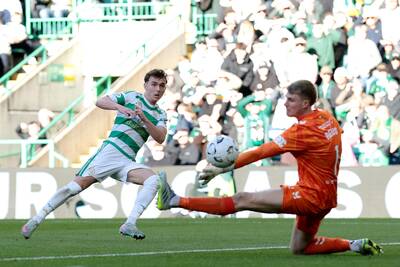 Callum Osmand shows his class after being subbed at HT during Celtic’s rout of Hearts