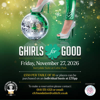 Join Celtic FC Foundation at our Ghirls for Good festive extravaganza