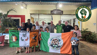 Didier Agathe joins The Bhoys for Charity visit in Hua Hin