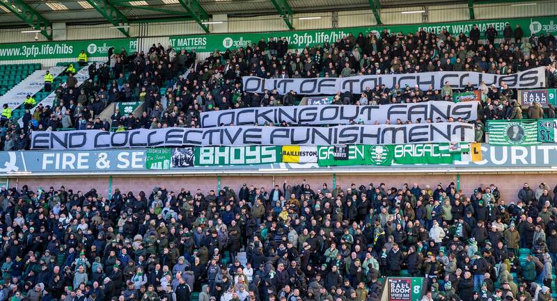 The empty seats at Easter Road were an embarrassment to the game here.