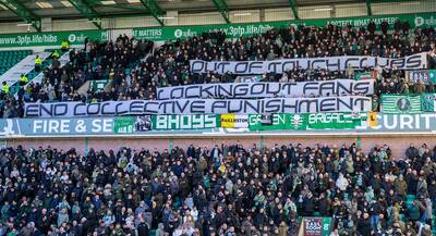 The empty seats at Easter Road were an embarrassment to the game here.
