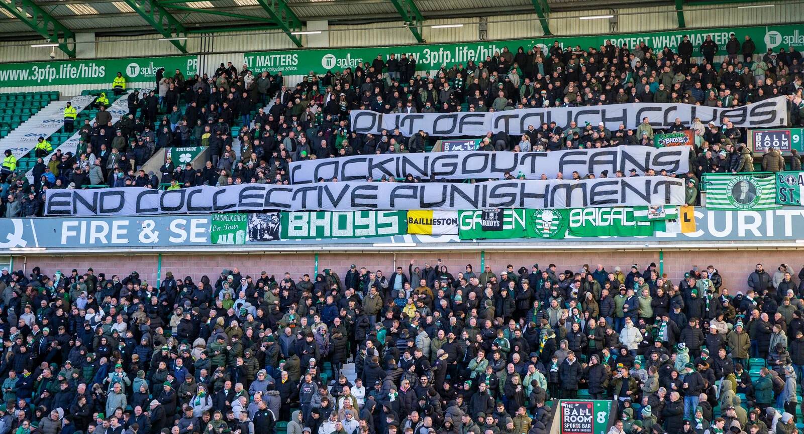 The empty seats at Easter Road were an embarrassment to the game here.