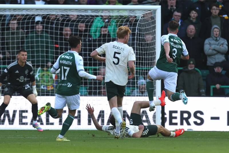 How did Josh Mulligan perform for Hibs amid Celtic links, and how did he compare to Hoops stars?