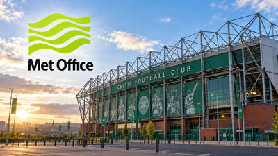 Met Office reveals Celtic vs Dundee United weather outlook as 70mph winds hit Scotland