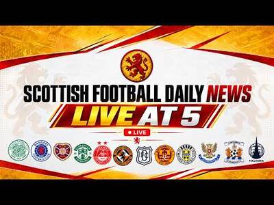 Team of the Week & Scottish Football Daily News Live at 5