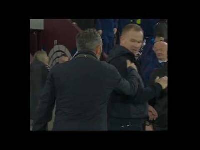 Derek McInnes ACTS THE SLEEKIT HARDMAN At Full Time With Hearts Manager After Rangers 2-2 Draw