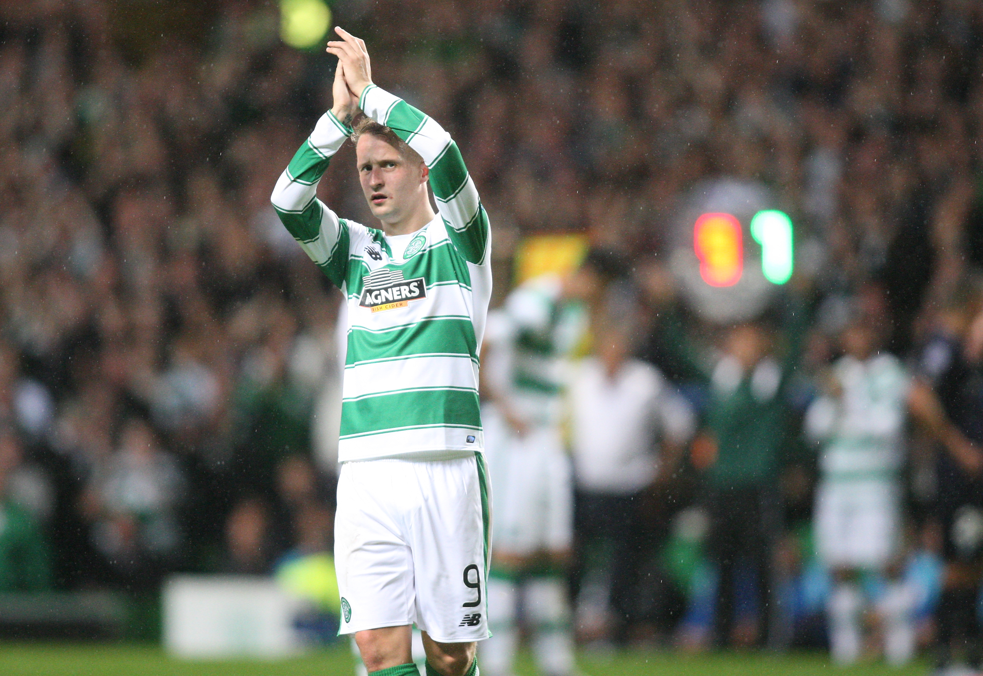Celtic striker Leigh Griffiths faces UEFA charge for provoking Linfield fans