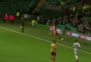 Video: Celtic Players Took Exception to Gary Fraser Blootering Ball at Home Fans