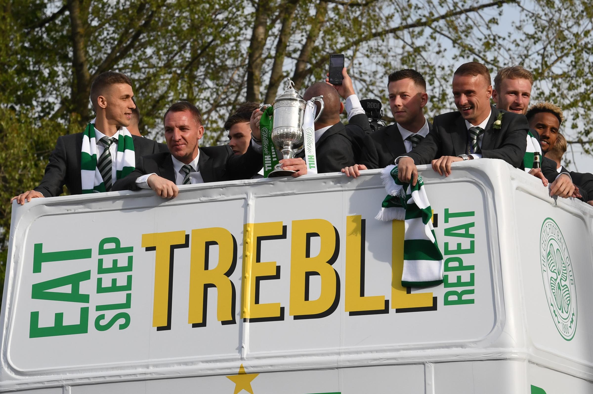 In pictures: Celtic celebrate Scottish Cup victory with open top bus parade