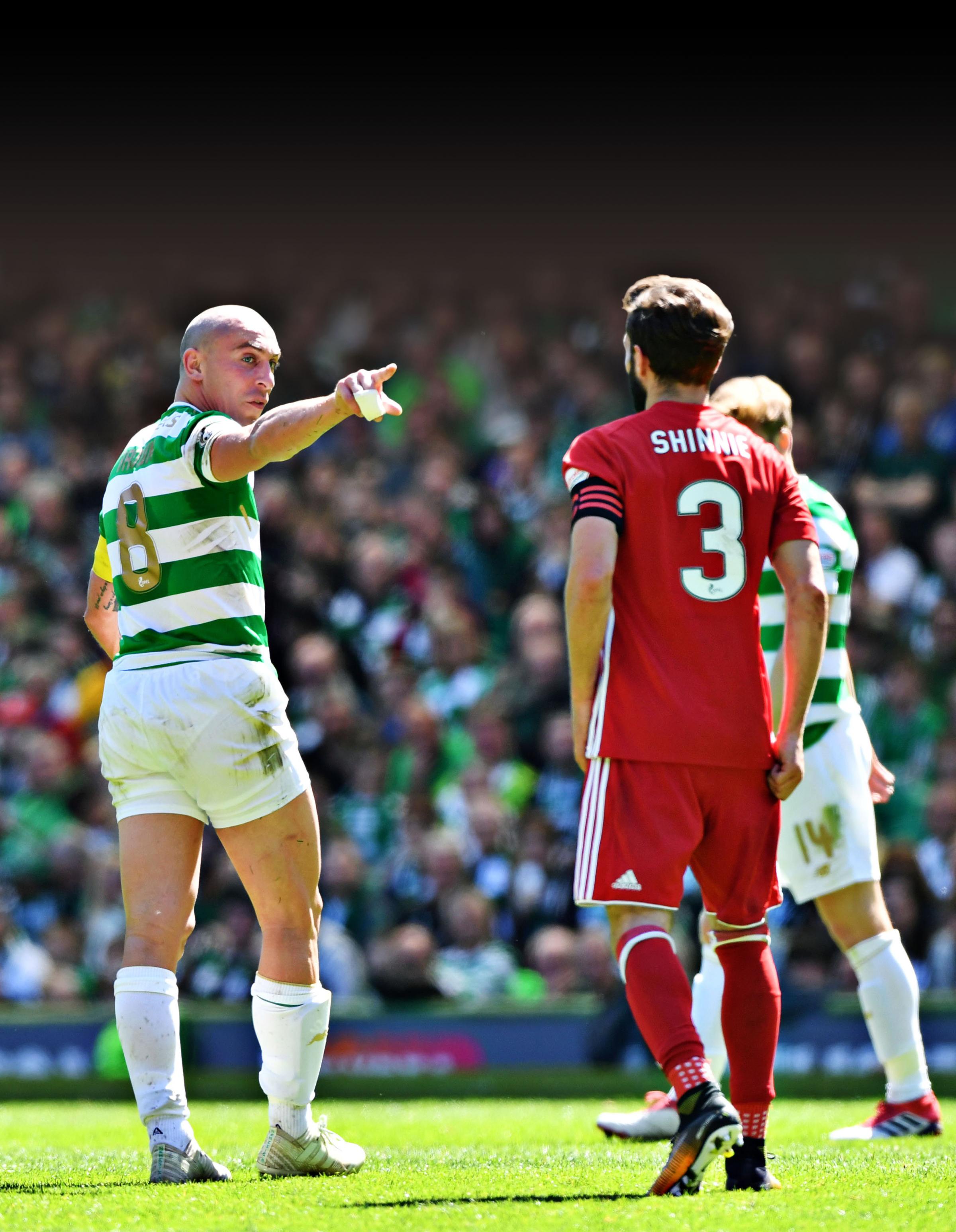 Aberdeen captain Graeme Shinnie hits back at Celtic rival Scott Brown &ndash; I’m not a dirty player, I’ve never had a red card