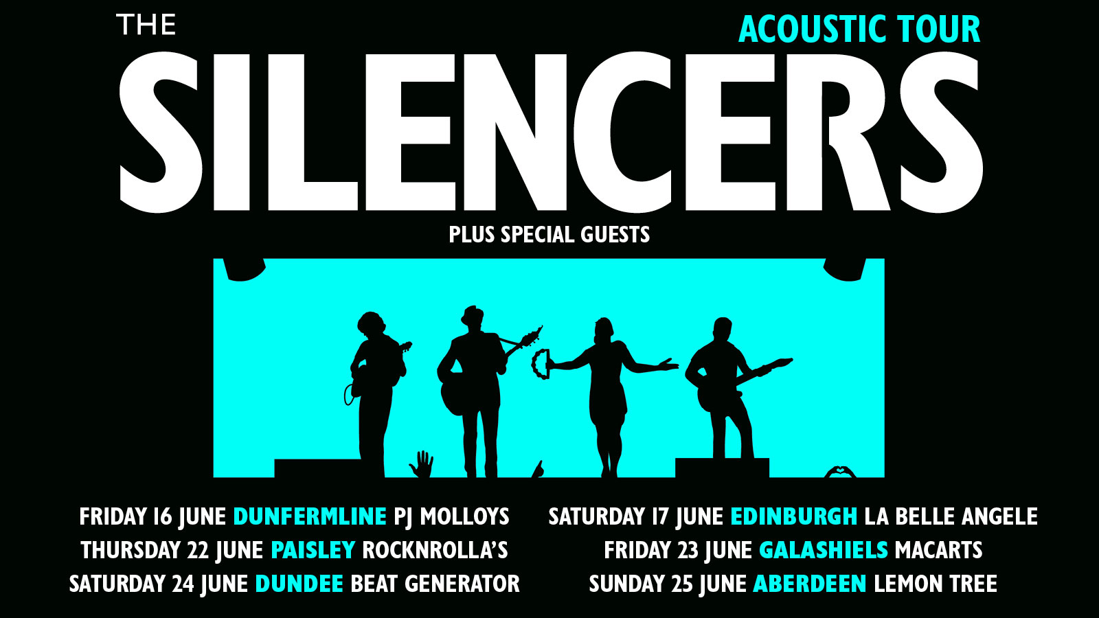 Get tickets for The Silencers Acoustic Tour, 16-25 June at venues throughout Scotland