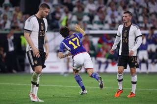 Celtic duo watch on as Japan pile even more pressure on Germany boss Hansi Flick – but they may get chance in Genk