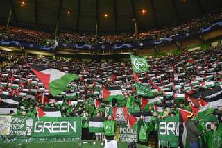 Celtic fans defy club stance with Palestine flag display in draw against Atletico Madrid