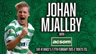 Join Johan Mjallby with A Celtic State of Mind and be in with a chance of winning a Celtic jersey signed by Johan