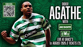 Join Didier Agathe with A Celtic State of Mind and be in with a chance of winning a Celtic jersey signed by Didier Join Didier Agathe with A Celtic State of Mind and be in with a chance of winning a Celtic jersey signed by Didier