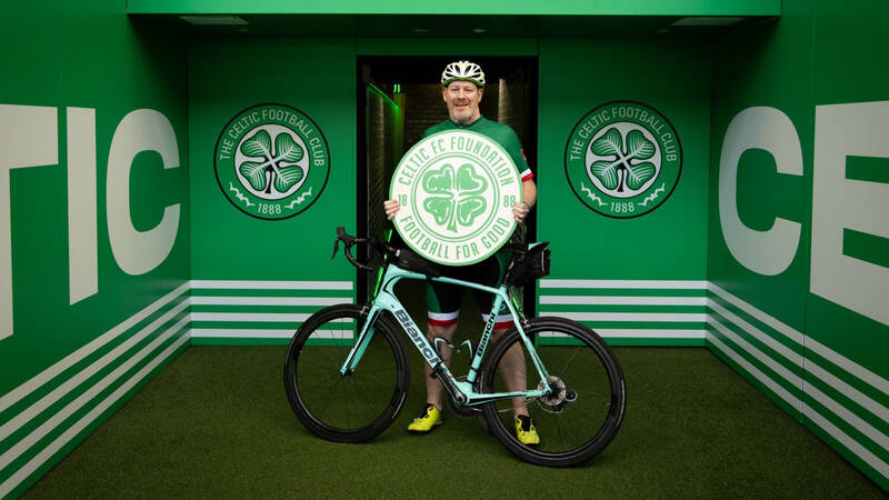 Support Mouldy’s epic virtual cycle from Glasgow to Milan for Celtic FC Foundation