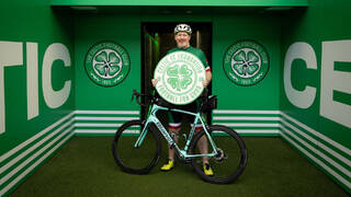 Support Mouldy’s epic virtual cycle from Glasgow to Milan for Celtic FC Foundation