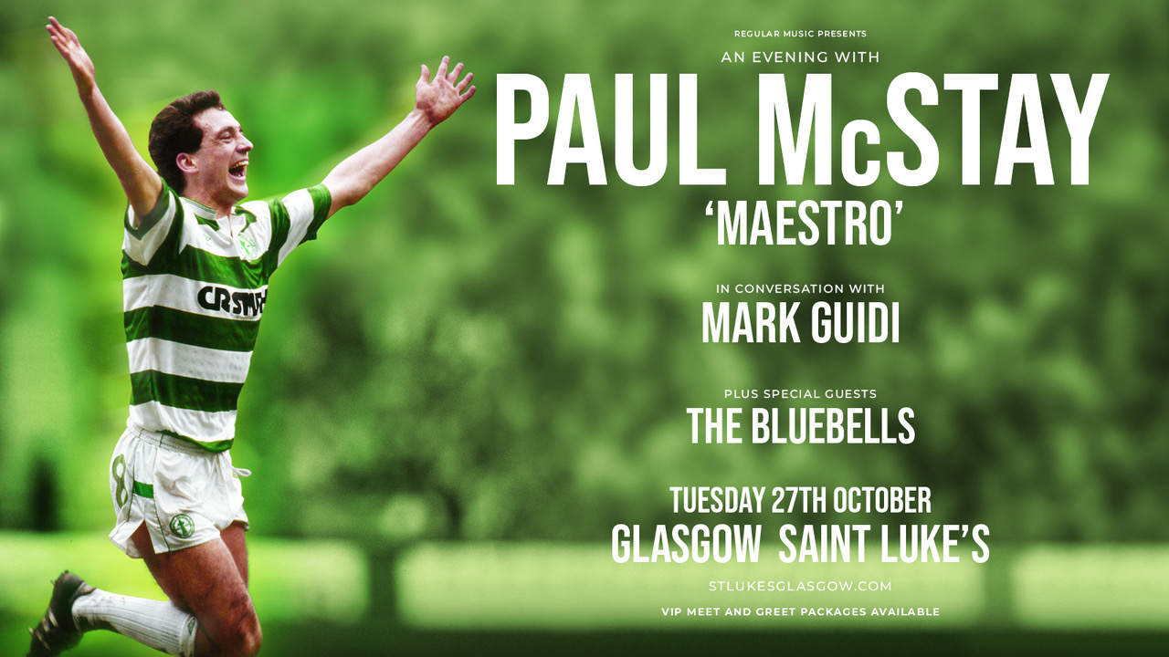 Join Paul McStay ​​​​​​​for an exclusive celebratory night marking the release of the Celtic legend’s official autobiography, “Maestro”