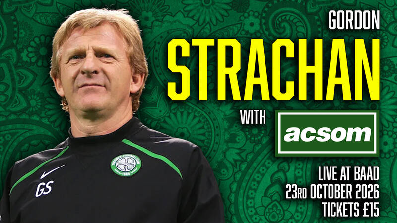 Join Gordon Strachan with A Celtic State of Mind and be in with a chance of winning a Celtic jersey signed by Gordon