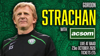 Join Gordon Strachan with A Celtic State of Mind and be in with a chance of winning a Celtic jersey signed by Gordon